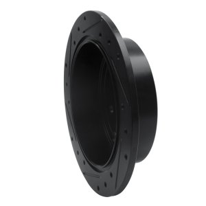 Subaru WRX Brake Rotor (1) - Rear Right - R1 Concepts - Drilled & Slotted - Black - `15-`21